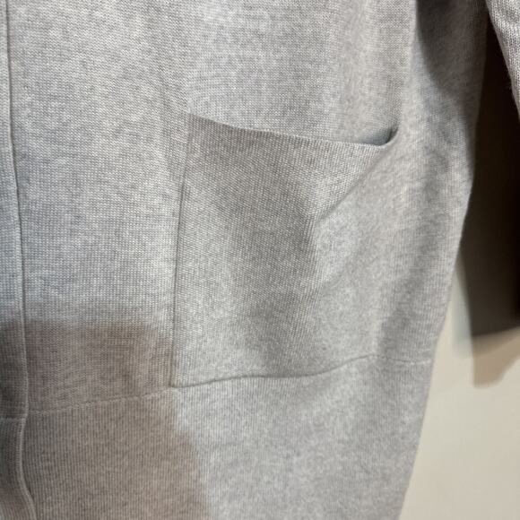 Eileen Fisher Merino Wool V-Neck Long Cardigan Pearl Sz M - Picture 6 of 15